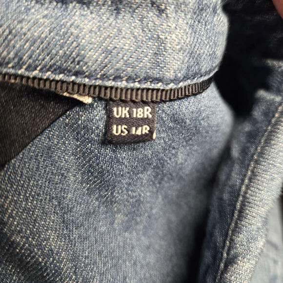 Boden Women's Dark Wash Denim Long Sleeve Shirt Dress Button-Up US 14 UK 18 Midi - Picture 4 of 6